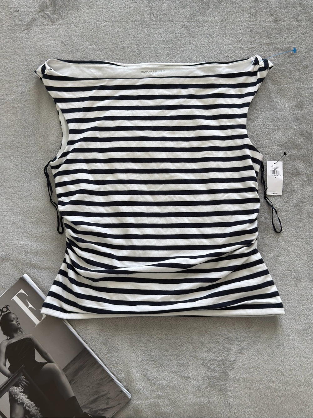 Banana Republic Striped Boatneck Tank